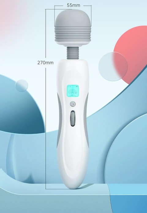 Masażer Różdżka 8 Trybów Wibracji Biały Magic Wand