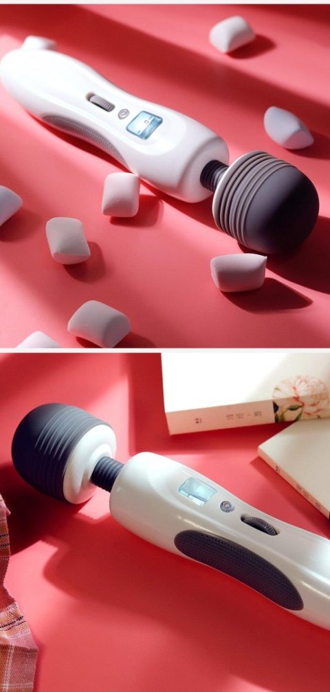 Masażer Różdżka 8 Trybów Wibracji Biały Magic Wand