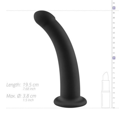 Dildo silikonowe waginalno-analne czarne 19.5cm No Parts Parker Dildo ONE-DC B.V.