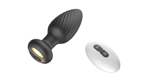 Rotating remote anal plug