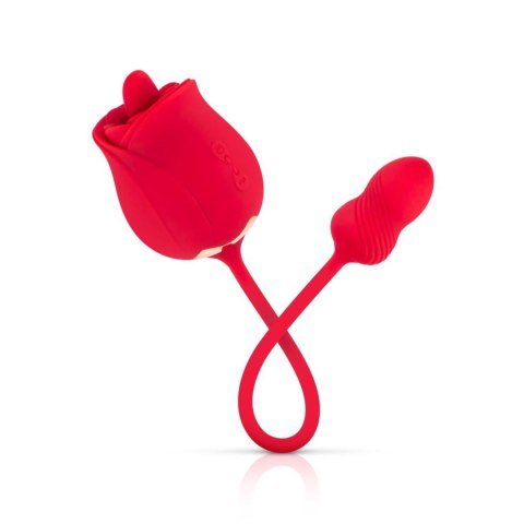 Stymulator Łechtaczki z Podwójną Stymulacją Rose Vibrator and Clitoris Stimulator Różowy - Teazers