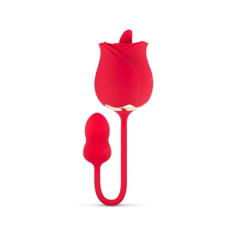 Stymulator Łechtaczki z Podwójną Stymulacją Rose Vibrator and Clitoris Stimulator Różowy - Teazers