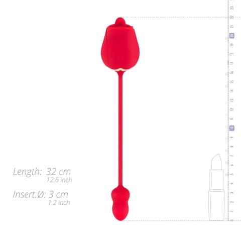 Stymulator Łechtaczki z Podwójną Stymulacją Rose Vibrator and Clitoris Stimulator Różowy - Teazers