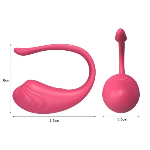 Jajeczko wibrujące fioletowe na aplikację App Love Egg