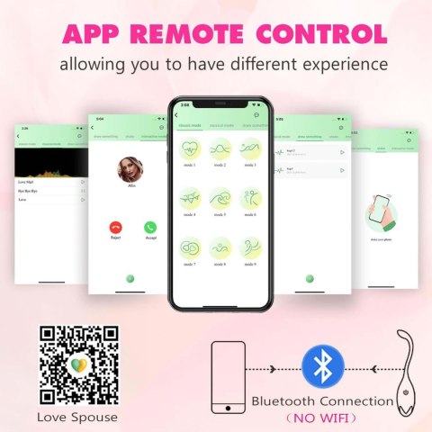 Jajeczko wibrujące fioletowe na aplikację App Love Egg