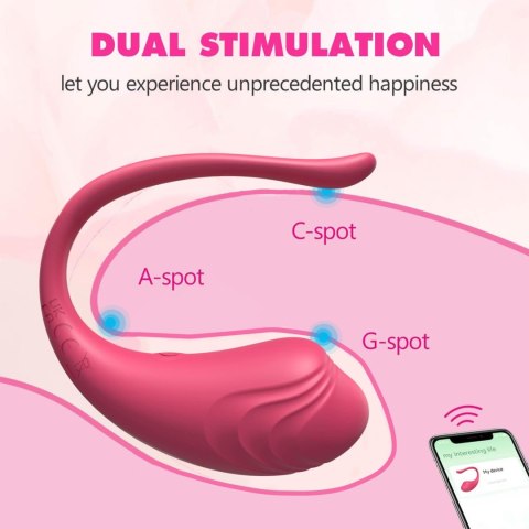 Jajeczko wibrujące fioletowe na aplikację App Love Egg
