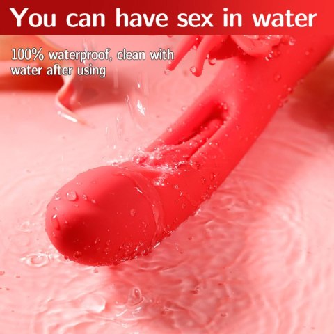 Innowacyjny Wibrator Króliczek Z Ruchomym Języczkiem Silikonowy USB - Butterfly Dual Flicking Vibrator