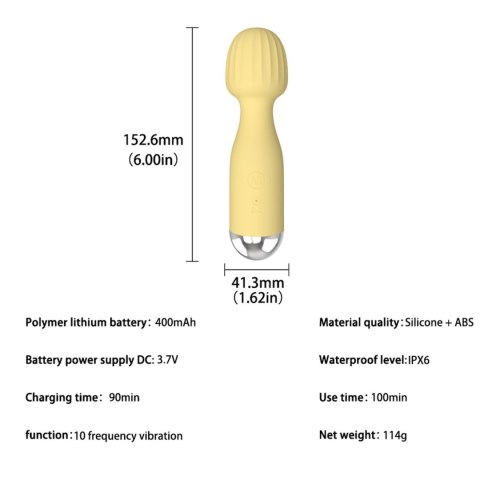 Masażer Różdżka Wibracje Mini AV Wand
