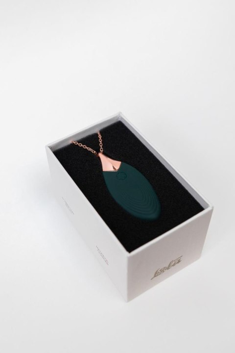 Wibrator Naszyjnik W Kształcie Liścia Wodoodporny Zielony – Vibrating Necklace Liberty Leaf
