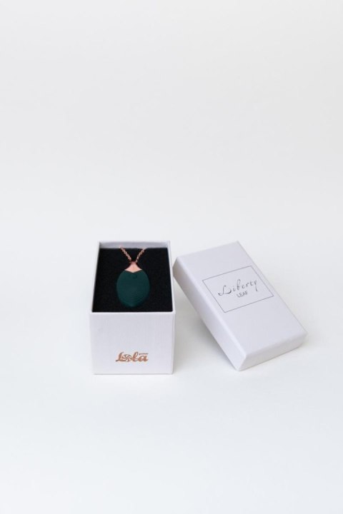 Wibrator Naszyjnik W Kształcie Liścia Wodoodporny Zielony – Vibrating Necklace Liberty Leaf