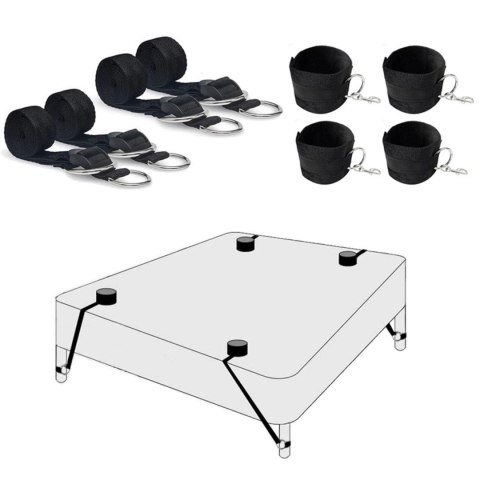 Fetish B-Series Bed Restraint Set 2.0