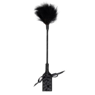 Pejcz z piórkiem czarny Fetish B-Series Tickler & Whip 3.0
