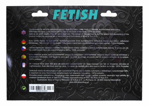 Maska ozdobna czarna Love Mask B Series Fetish