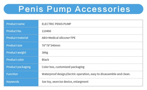 Elektryczna Pompka Próżniowa Passion Pump Premium USB Ładowana LCD Wodoodporna