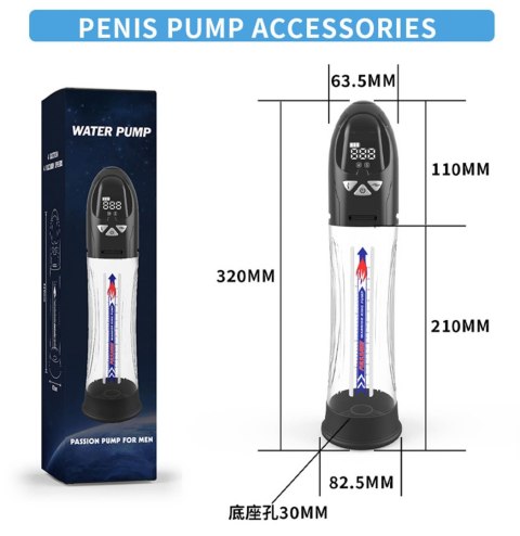 Elektryczna Pompka Próżniowa Passion Pump Premium USB Ładowana LCD Wodoodporna