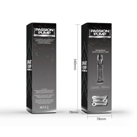 Elektryczna Pompka Próżniowa Passion Pump Premium USB Ładowana Sterowana Głosem Wodoodporna