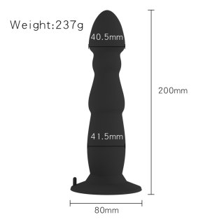 Masażer prostaty czarny USB 10 funkcji