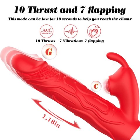 Masażer Z Wielowymiarową Stymulacją - SILICONE VIBRATOR