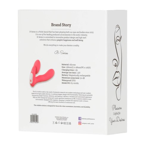 Silicone vibrator 3 speeds, 6 frequencies,Finger function,Heating + APP control