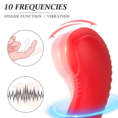 Silicone vibrator 3 speeds, 6 frequencies,Finger function,Heating + APP control