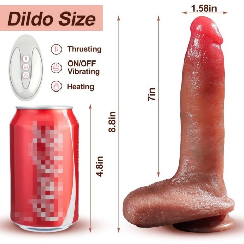 Wibrator silikonowy podgrzewany 22.5cm