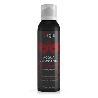 Pianka do masażu truskawka Acqua Croccante Crunchy Mousse Strawberry 150ml ORGIE