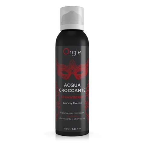 Pianka do masażu truskawka Acqua Croccante Crunchy Mousse Strawberry 150ml ORGIE