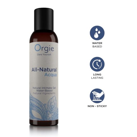Lubrykant wodny jedwabisty All Natural Acqua 150ml ORGIE