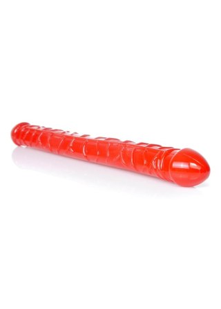 Dildo podwójne czerwone 33.5cm Flexible Double Dong