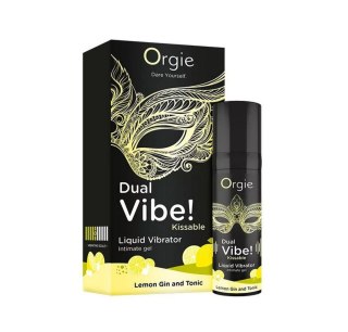 Wibrator w płynie cytryna, gin i tonik Dual Vibe! Kissable Liquid Vibrating Lemon Gin And Tonic ORGIE