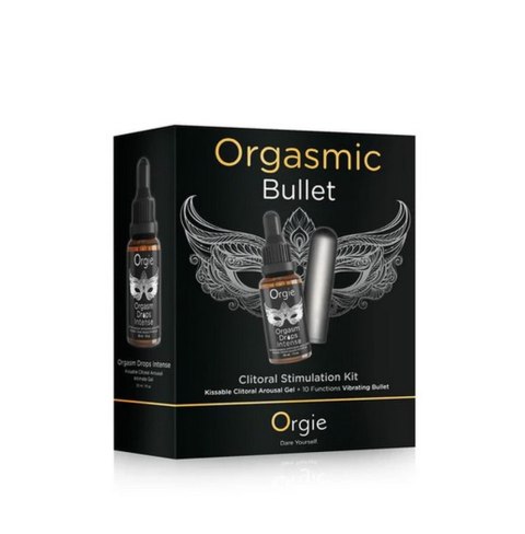 Zestaw żel stymulujący łechtaczkę i pocisk wibrujący Orgasmic Bullet Clitoral Stimulation Kit ORGIE