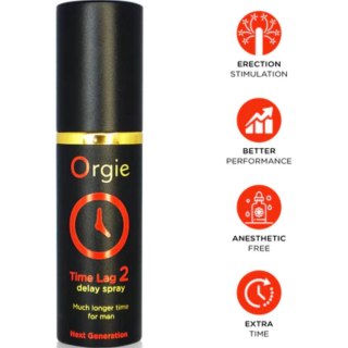 Spray na erekcję i opóźniający wytrysk Time Lag 2 Delay Spray ORGIE