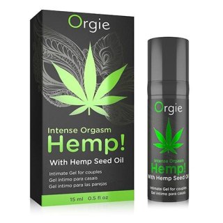 Żel stymulujący z olejem z nasion konopii HEMP! - INTENSE ORGASM 15ml ORGIE