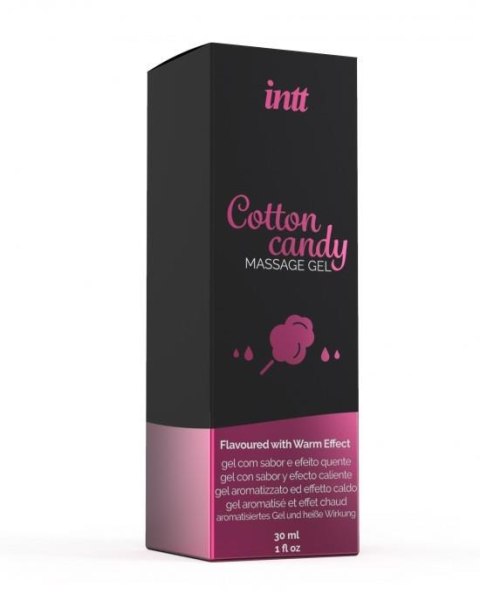 Żel wata cukrowa MASSAGE GEL COTTON CANDY 30ml INTT