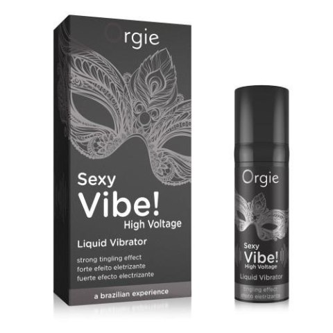 Wibrator w płynie SEXY VIBE! HIGH VOLTAGE 15ml ORGIE