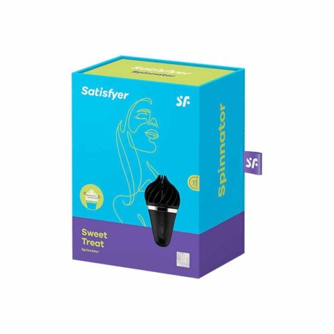 Stymulator Łechtaczki Lodzik Czarny Sweet Treat Satisfyer