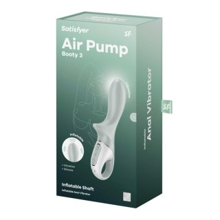 Pompowany wibrator -Air Pump Booty 3 greygreen-Satisfyer