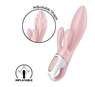 Wibrator Króliczek pudrowy róż Air Pump Bunny 3 Satisfyer