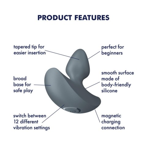 Wibrujący korek analny-Booty Absolute Beginners 1-Satisfyer