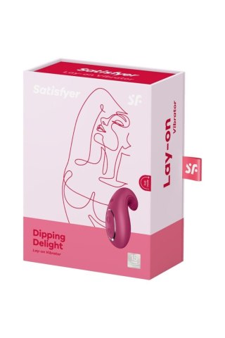 Stymulator Łechtaczki Dipping Delight Wiśniowy - Satisfyer