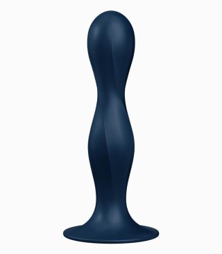 Wibrator z kulkami granatowy Double Ball-R Satisfyer