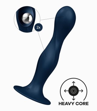 Wibrator z kulkami granatowy Double Ball-R Satisfyer