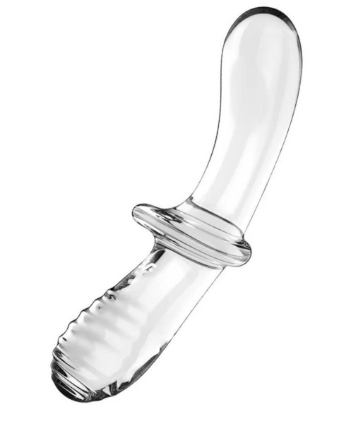 Dildo Szklane Dwustronne Przeźroczyste 20cm Satisfyer