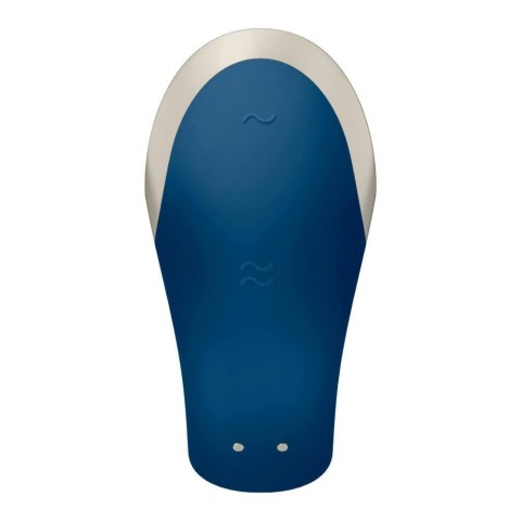 Wibrator dla par niebieski sterowany aplikacją Double Love Satisfyer