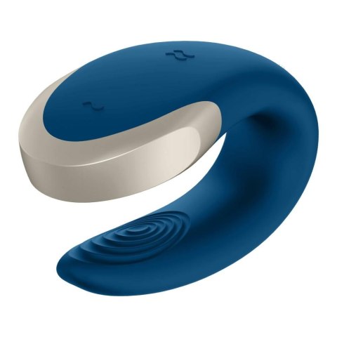 Wibrator dla par niebieski sterowany aplikacją Double Love Satisfyer
