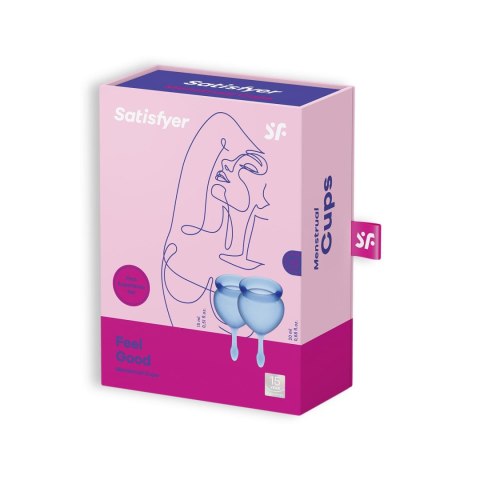 Kubeczek Menstruacyjny-Feel Good Menstrual Cup dark blue-Satisfyer