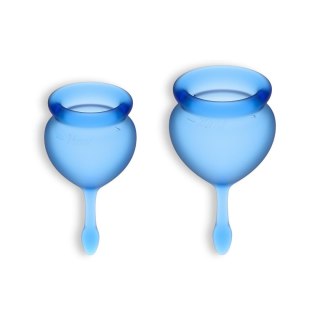 Kubeczek Menstruacyjny-Feel Good Menstrual Cup dark blue-Satisfyer