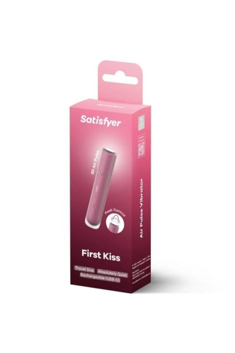 Stymulator łechtaczki powietrzny różowy First Kiss Satisfyer
