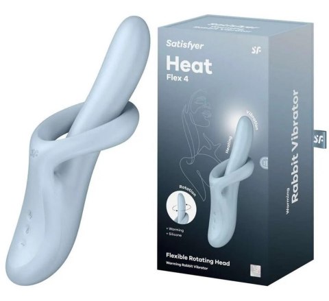 Wibrator Podgrzewany Do Punktu G błękitny G-Heat Flex 4 Satisfyer
