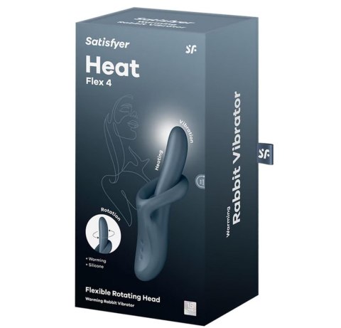 Wibrator Podgrzewany Do Punktu G błękitny G-Heat Flex 4 Satisfyer